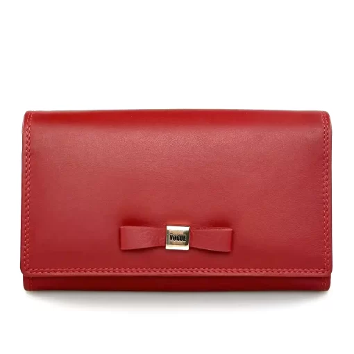 Γυναικείο Δερμάτινο Πορτοφόλι Vogue 008V Κόκκινο