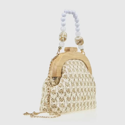 Γυναικείο Τσαντάκι Αμπιγιέ Verde 01-0002047 Εκρού