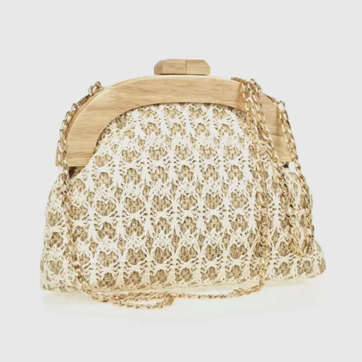 Γυναικείο Τσαντάκι Αμπιγιέ Verde 01-0002047 Εκρού