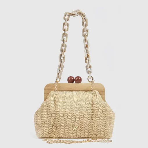 Γυναικείο Τσαντάκι Αμπιγιέ Verde 01-0002051 Εκρού