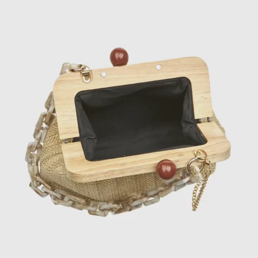 Γυναικείο Τσαντάκι Αμπιγιέ Verde 01-0002051 Εκρού