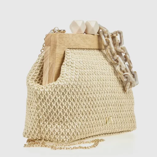 Γυναικείο Τσαντάκι Αμπιγιέ Verde 01-0002052 Εκρού