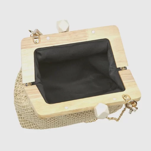 Γυναικείο Τσαντάκι Αμπιγιέ Verde 01-0002052 Εκρού