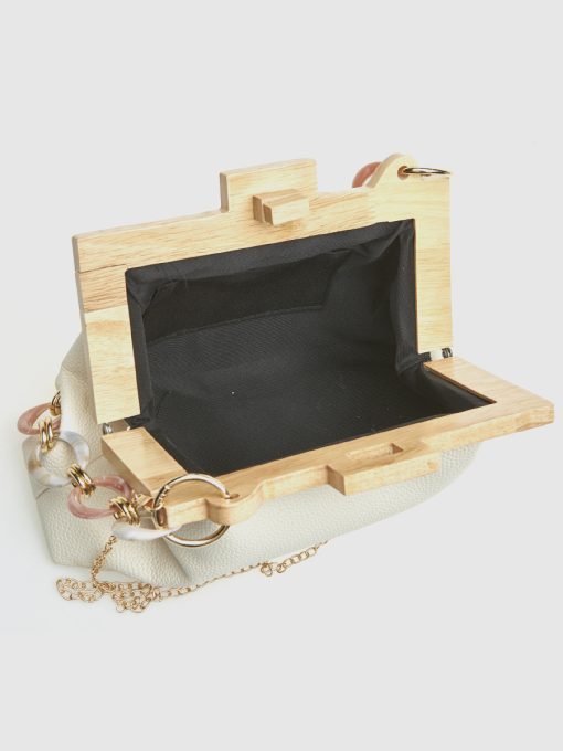 Γυναικείο Τσαντάκι Αμπιγιέ Verde 01-0002057 Εκρού