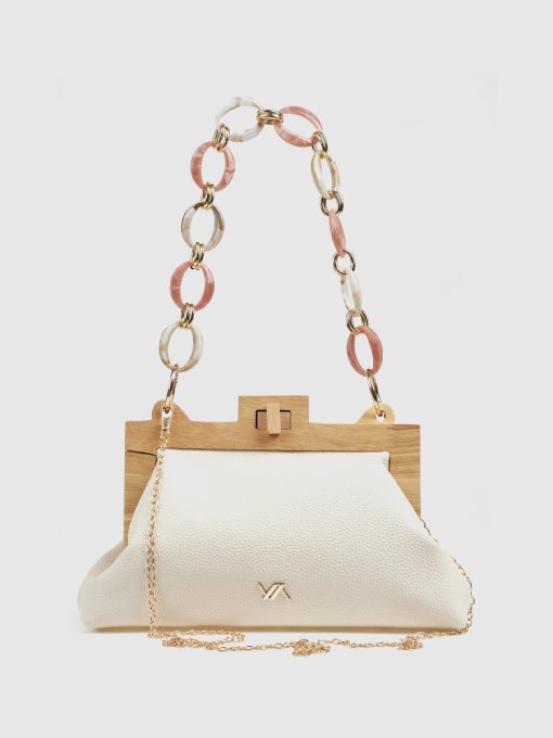 Γυναικείο Τσαντάκι Αμπιγιέ Verde 01-0002057 Εκρού