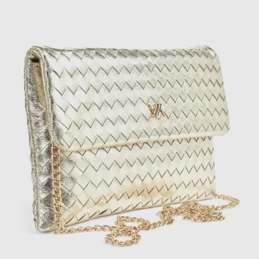 Γυναικείο Τσαντάκι Αμπιγιέ Verde 01-0002078 Χρυσό