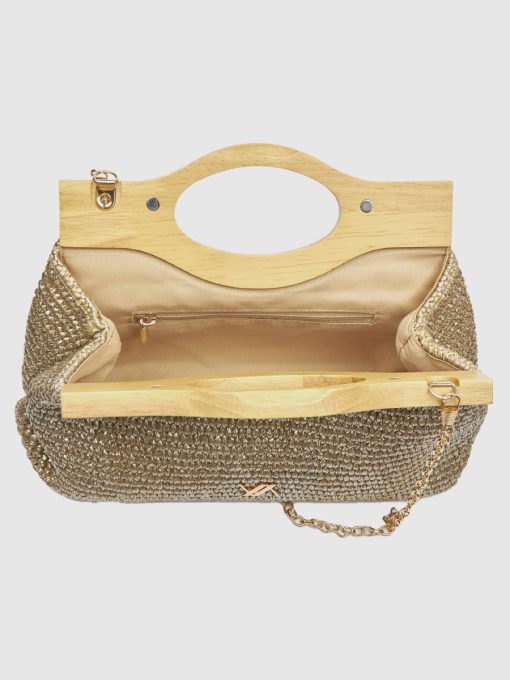 Γυναικείο Τσαντάκι Αμπιγιέ Verde 01-0002088 Χρυσό