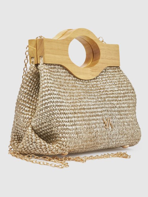 Γυναικείο Τσαντάκι Αμπιγιέ Verde 01-0002088 Χρυσό