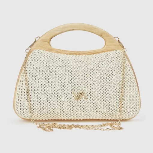 Γυναικείο Τσαντάκι Αμπιγιέ Verde 01-0002117 Εκρού