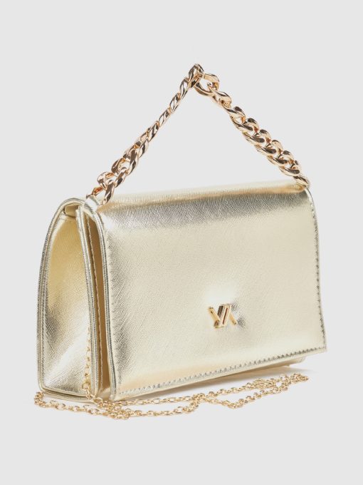 Γυναικείο Τσαντάκι Αμπιγιέ Verde 01-0002149 Χρυσό