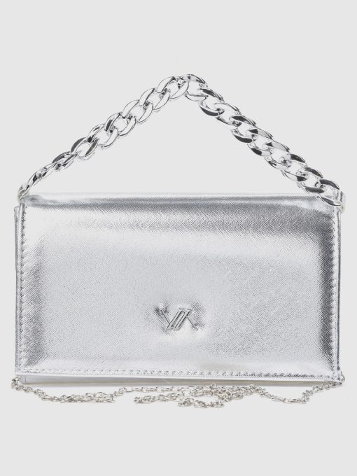 Γυναικείο Τσαντάκι Αμπιγιέ Verde 01-0002149 Ασημί