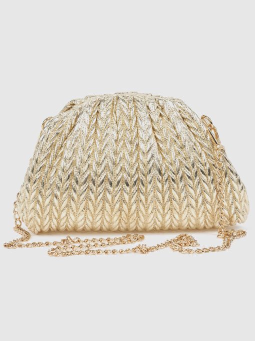 Γυναικείο Τσαντάκι Αμπιγιέ Verde 01-0002162 Χρυσό