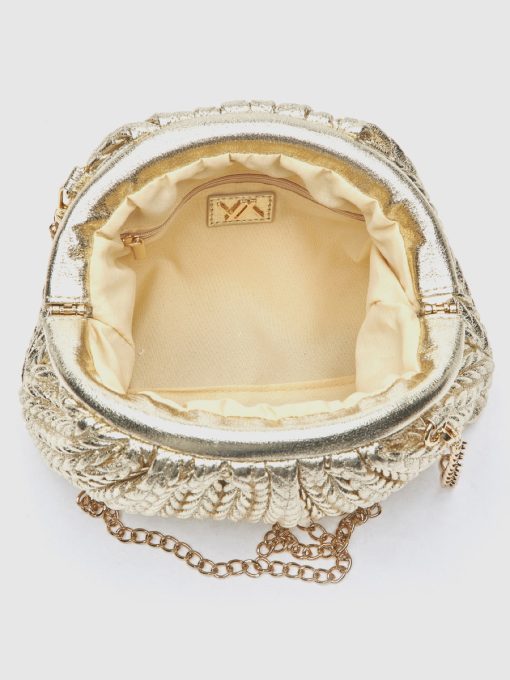 Γυναικείο Τσαντάκι Αμπιγιέ Verde 01-0002162 Χρυσό