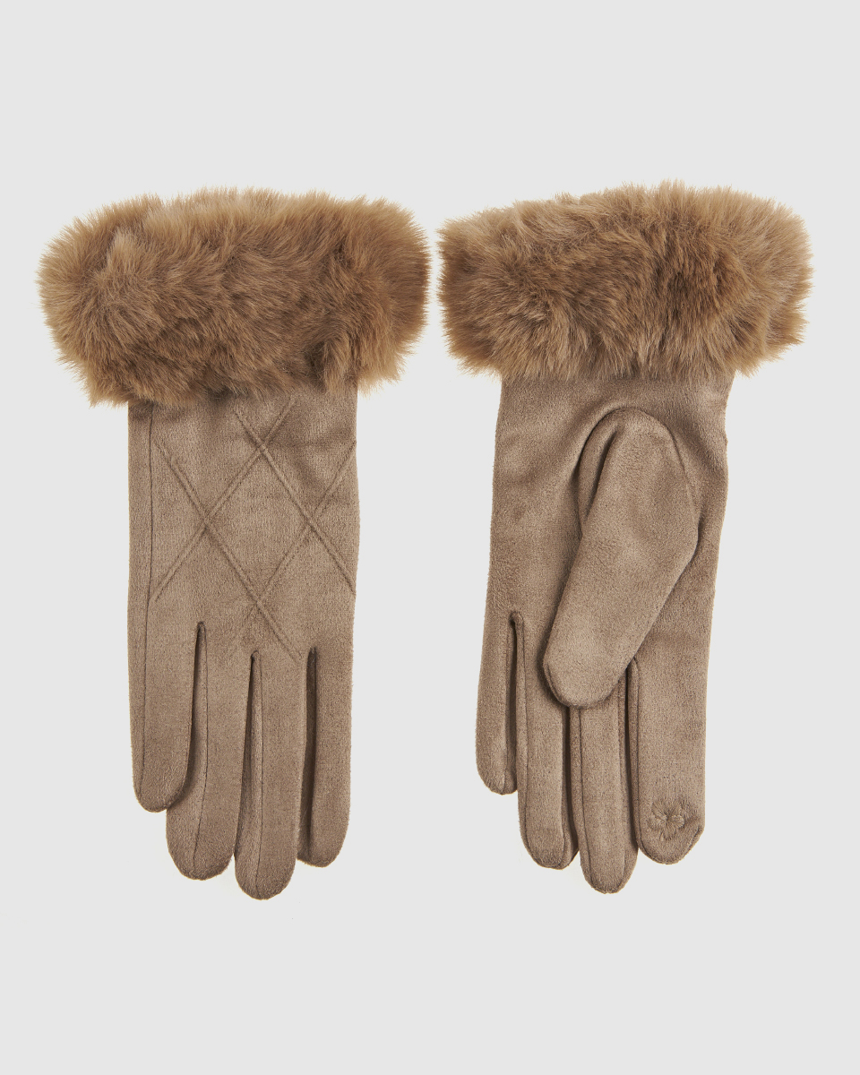 Γυναικεία Γάντια Verde 02-0000799 Πούρου με διακοσμητικά κουμπιά