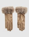Γυναικεία Γάντια Verde 02-0000800 Μπεζ με λειτουργία touchscreen