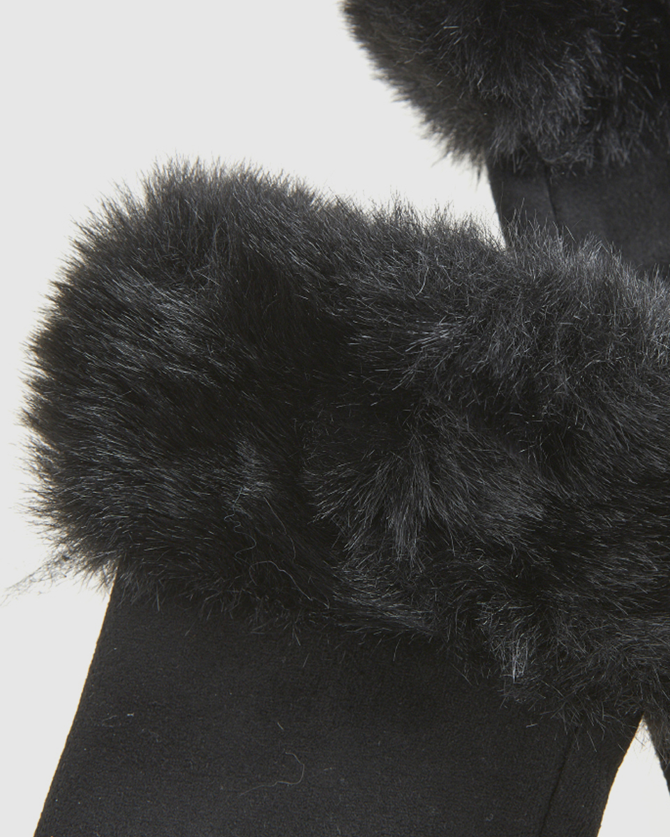 Γυναικεία Γάντια Verde 02-0000800 Μαύρο με λειτουργία touchscreen