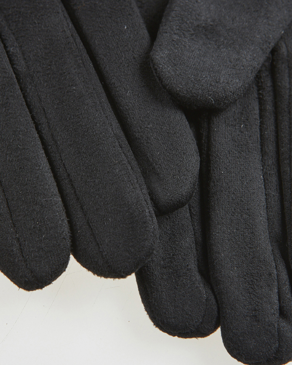 Γυναικεία Γάντια Verde 02-0000800 Μαύρο με λειτουργία touchscreen