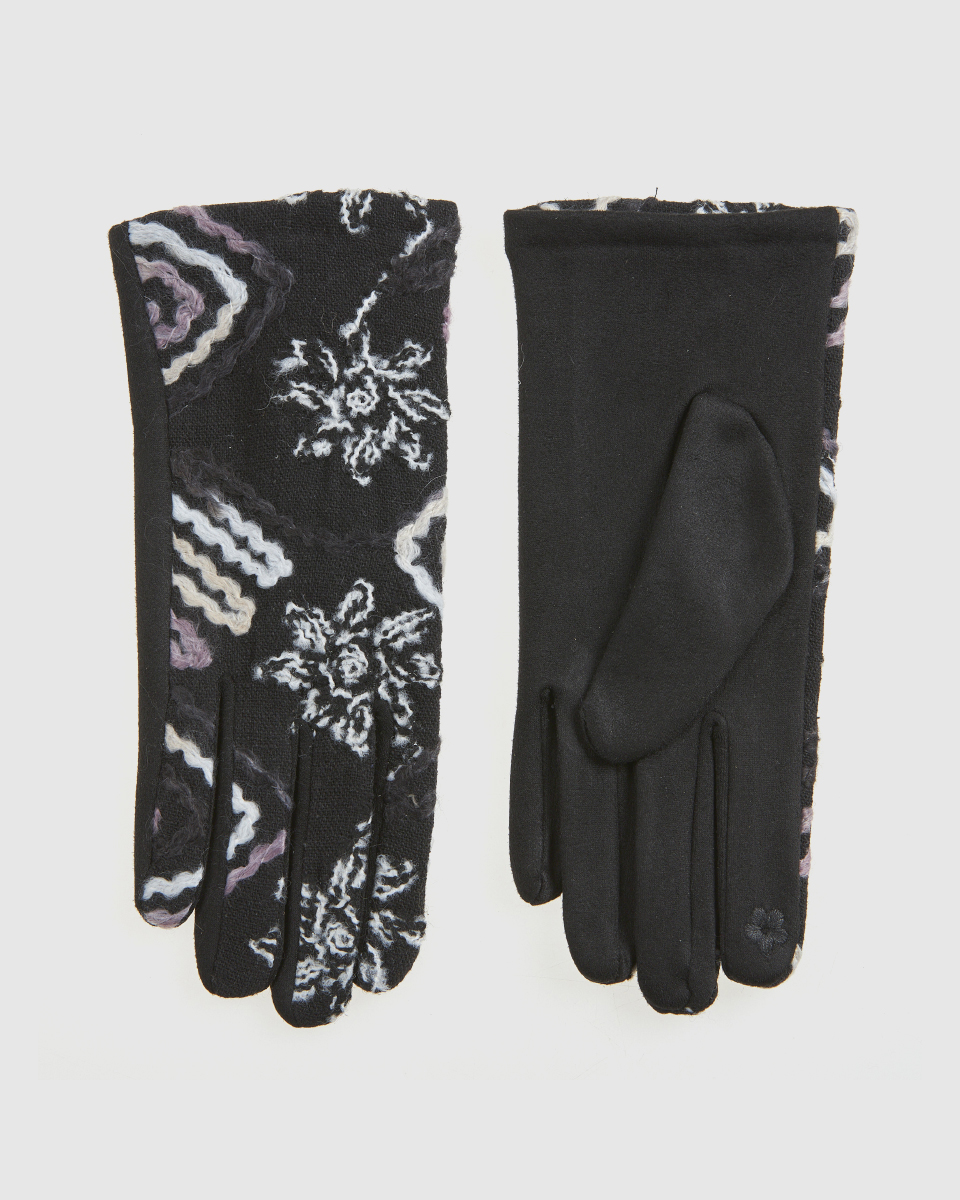 Γυναικεία Γάντια Verde 02-0000801 Μαύρο