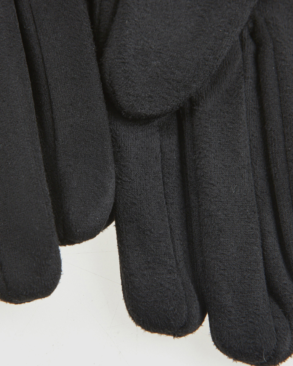 Γυναικεία Γάντια Verde 02-0000809 Μαύρο με animal print