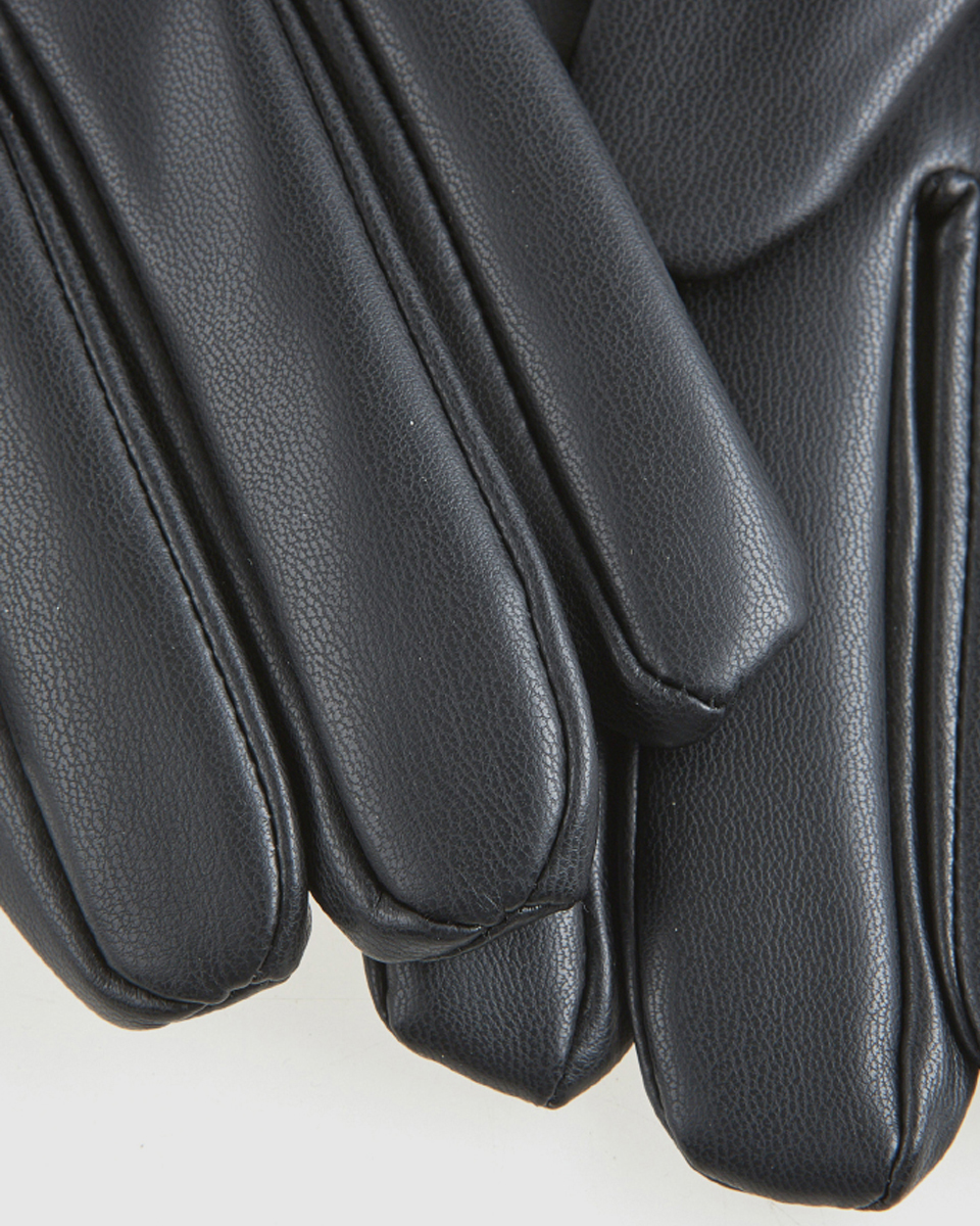 Γυναικεία Γάντια Verde 02-0000818 Μαύρα με γουνάκι