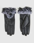 Γυναικεία Γάντια Verde 02-0000819 Μαύρα με γουνάκι