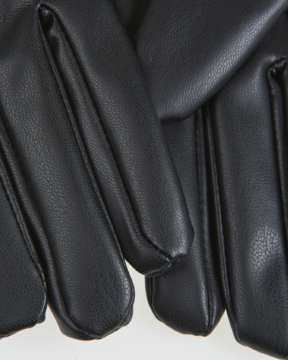 Γυναικεία Γάντια Verde 02-0000819 Μαύρα με γουνάκι