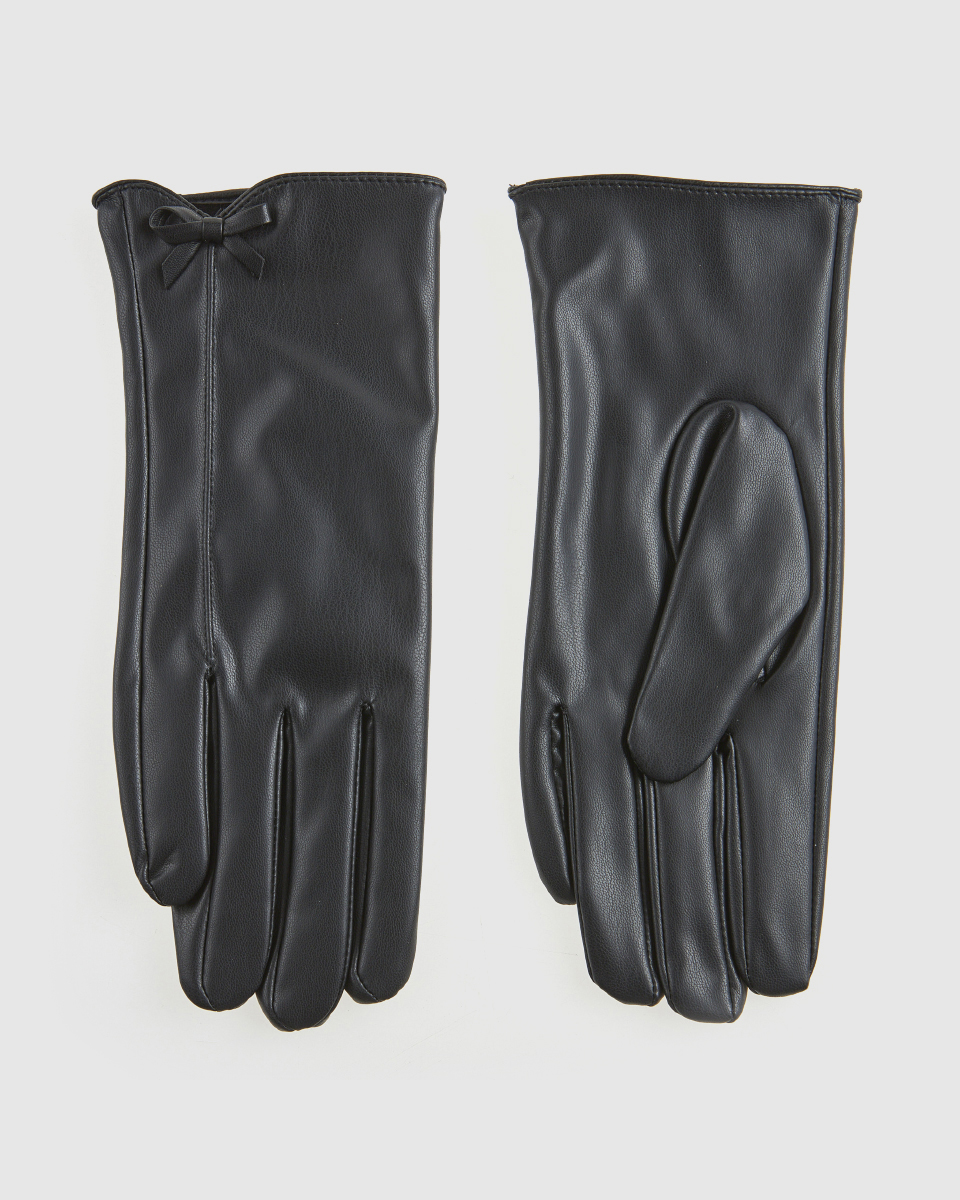 Γυναικεία Γάντια Verde 02-0000820 Μαύρο