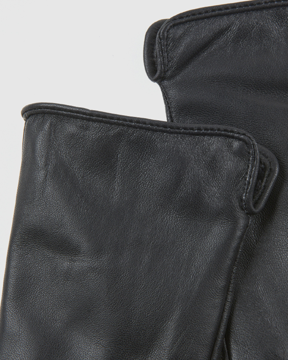 Γυναικεία Δερμάτινα Γάντια Verde 02-0000825 Μαύρο