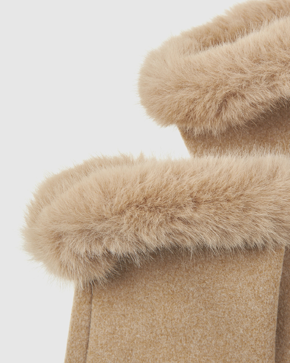 Γυναικεία Γάντια Verde 02-0000827 Μπεζ Touchscreen