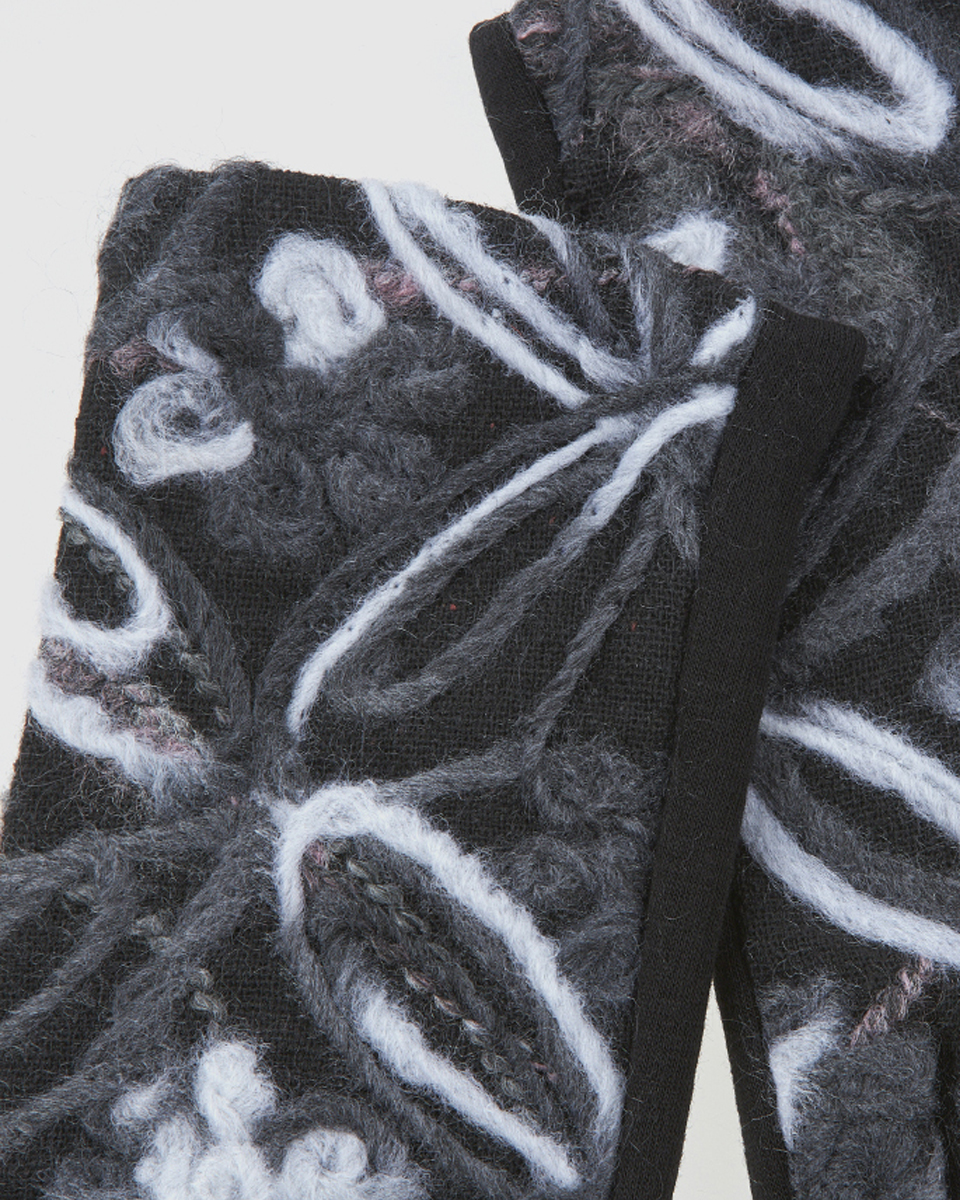 Γυναικεία Γάντια Verde 02-0000833 Πολύχρωμο με λευκές λεπτομέρειες