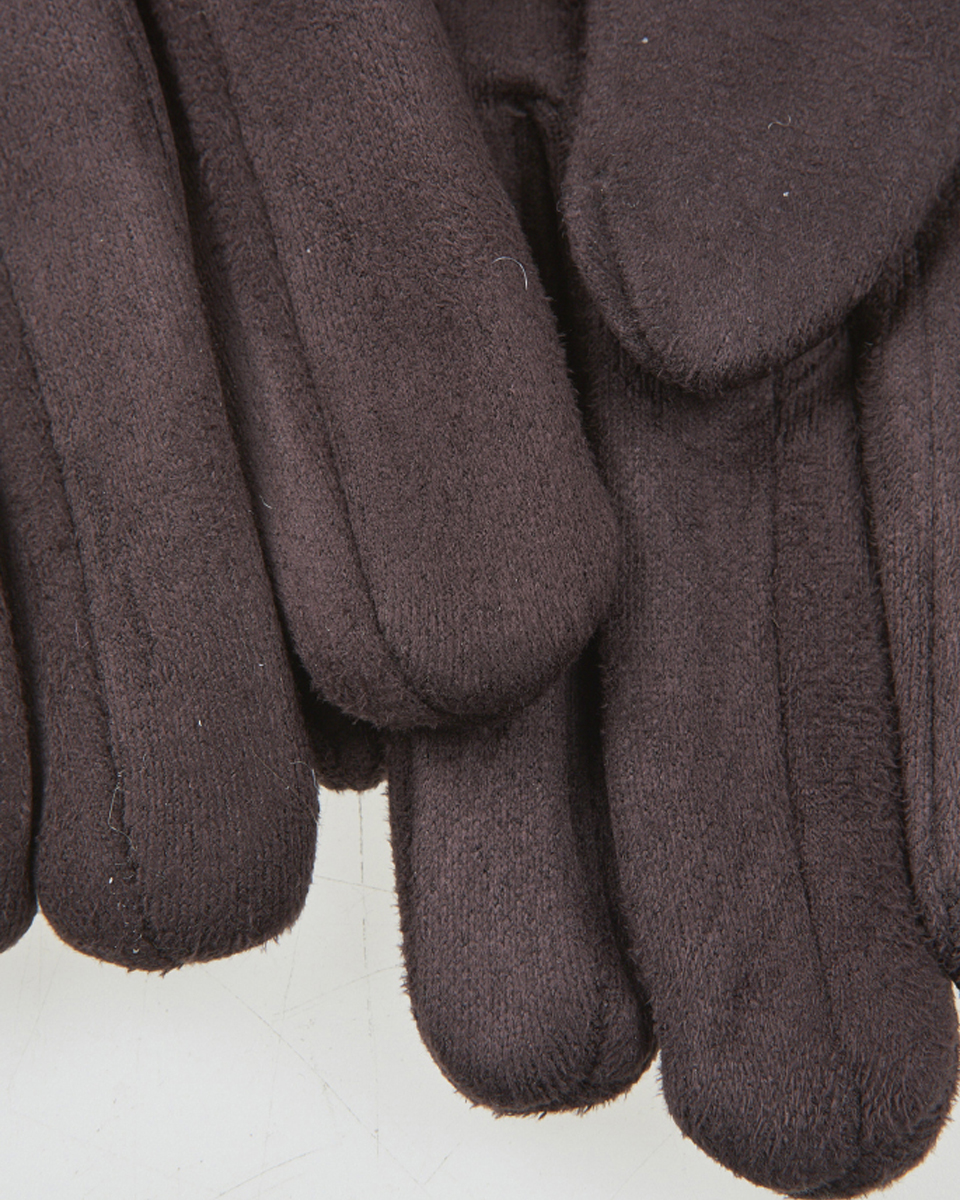 Γυναικεία Γάντια Verde 02-0000837 Καφέ με φιόγκο