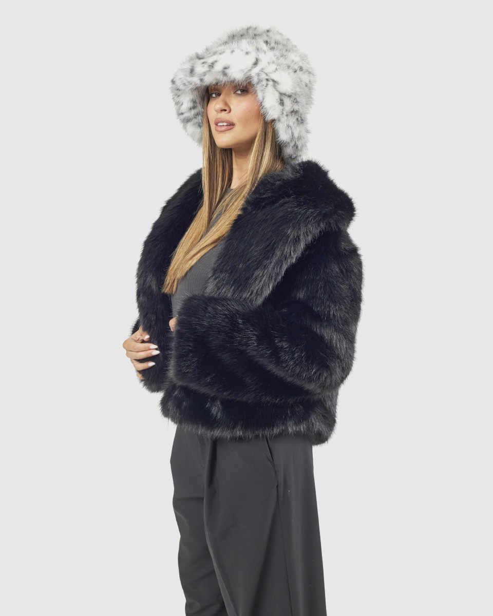 Gynaikeio Kapelo Gounino Verde 05-0000848 Animal Print Grey