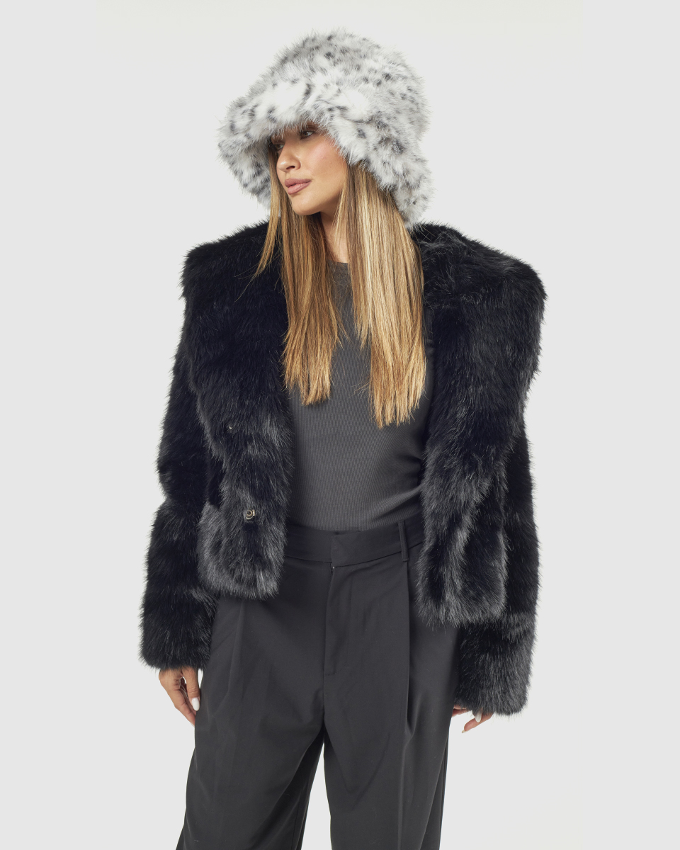 Gynaikeio Kapelo Gounino Verde 05-0000848 Animal Print Grey