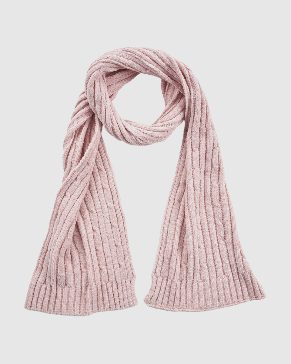 Γυναικείο σετ κασκόλ σκουφός γάντια Verde 06-0001287 ροζ