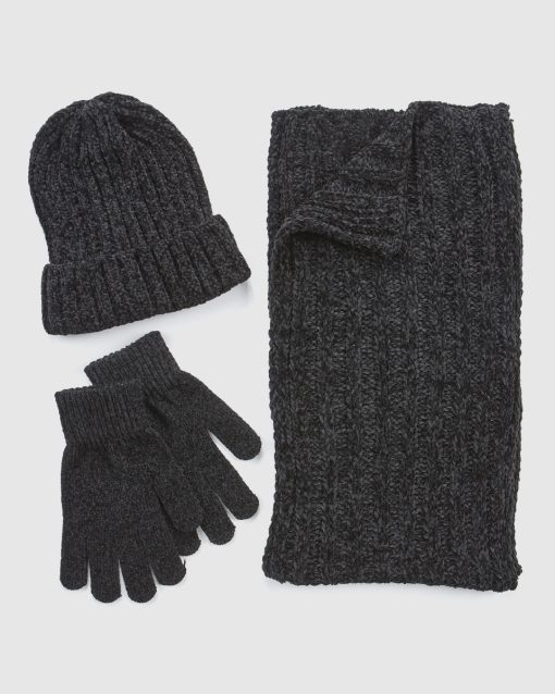 VERDE ΣΕΤ ΚΑΣΚΟΛ ΣΚΟΥΦΟΣ ΓΑΝΤΙΑ 06-0001290 ΜΑΥΡΟ