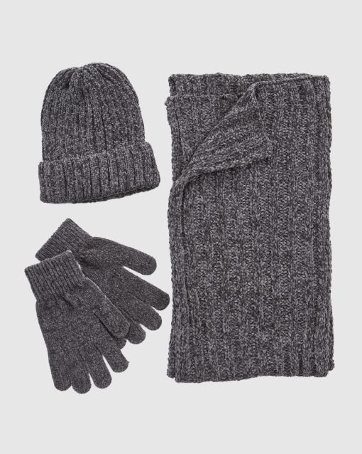 VERDE ΣΕΤ ΚΑΣΚΟΛ ΣΚΟΥΦΟΣ ΓΑΝΤΙΑ 06-0001290 ΓΚΡΙ