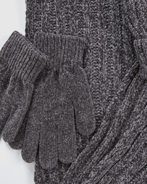 VERDE ΣΕΤ ΚΑΣΚΟΛ ΣΚΟΥΦΟΣ ΓΑΝΤΙΑ 06-0001290 ΓΚΡΙ