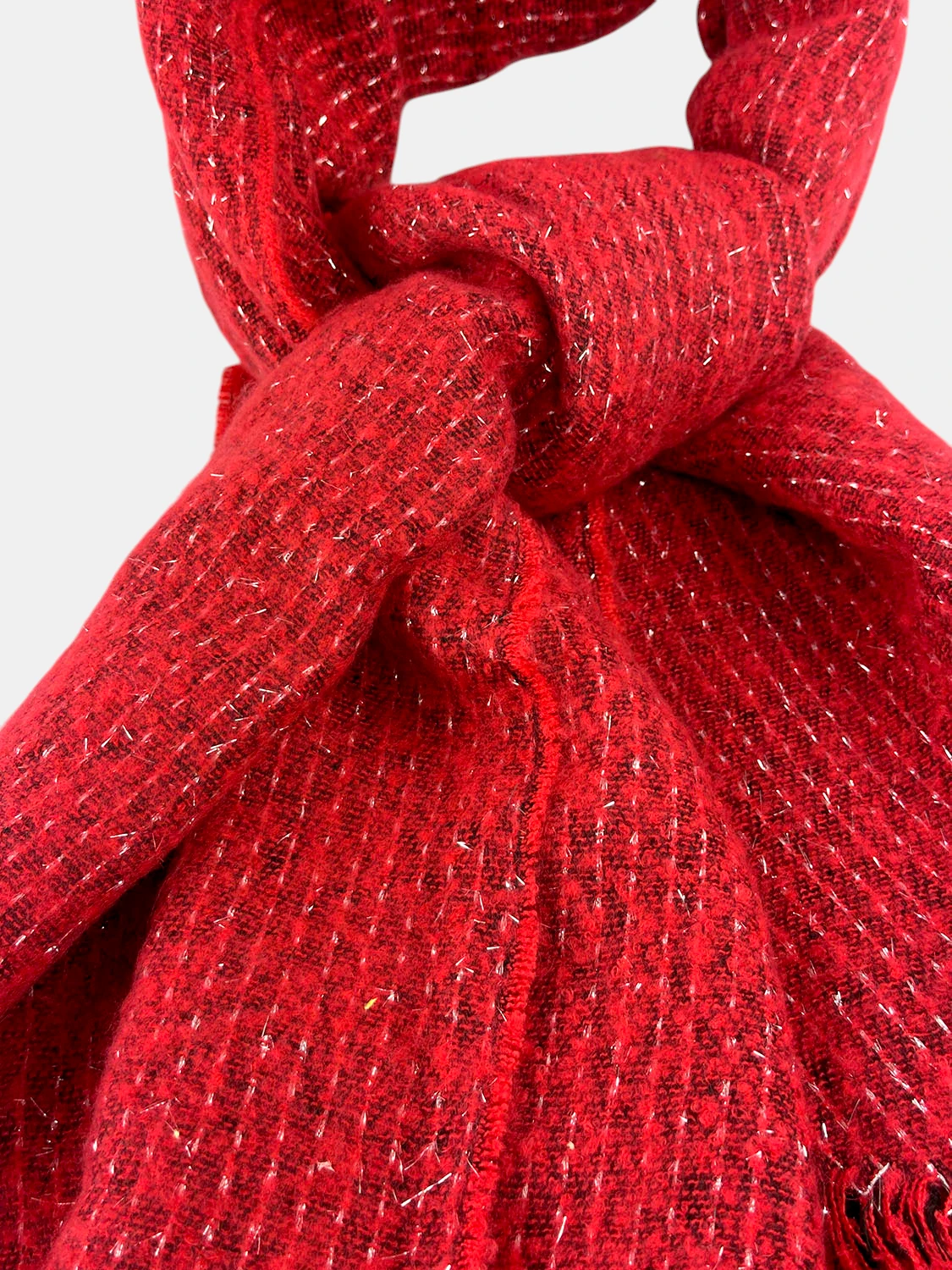 Verde γυναικείο κασκόλ κόκκινο από απαλό πολυεστέρα υψηλής ποιότητας