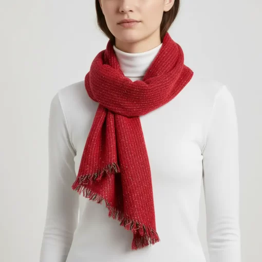 Verde Γυναικείο κασκόλ 06-0000658 Κόκκινο