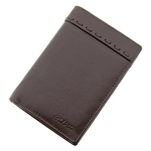 Αντρικό δερμάτινο όρθιο Πορτοφόλι Lavor 1-3672-Καφε