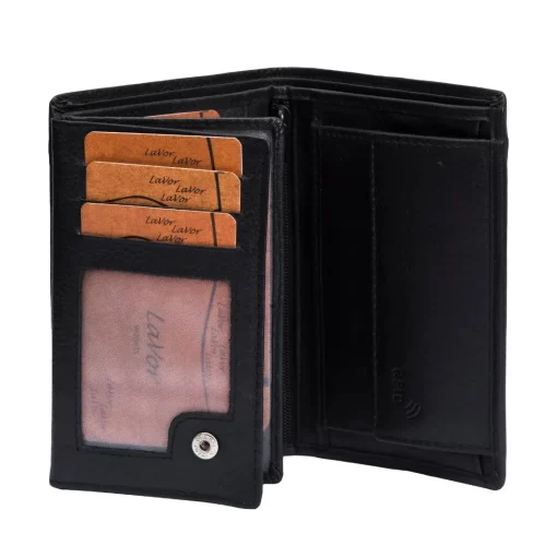 Αντρικό δερμάτινο όρθιο Πορτοφόλι Lavor 1-3672-Καφε