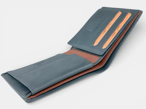 Δερμάτινο αντρικό πορτοφόλι Lavor 1-5114-Μπλε