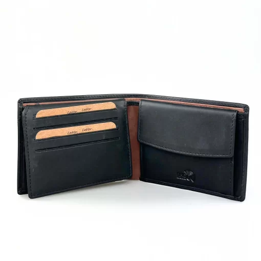 Lavor Δερμάτινο Αντρικό Πορτοφόλι 1-5909-Μαύρο