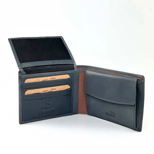 Lavor Δερμάτινο Αντρικό Πορτοφόλι 1-5909-Μπλε