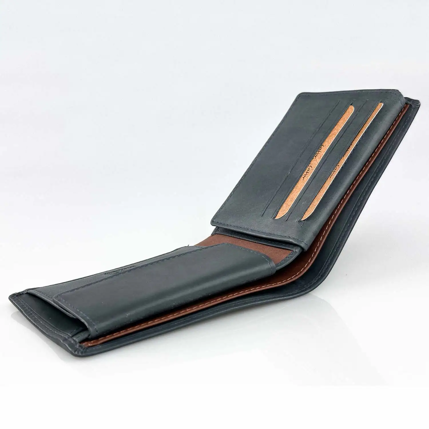 Αντρικό πορτοφόλι Lavor 1-5909 Μπλε δερμάτινο