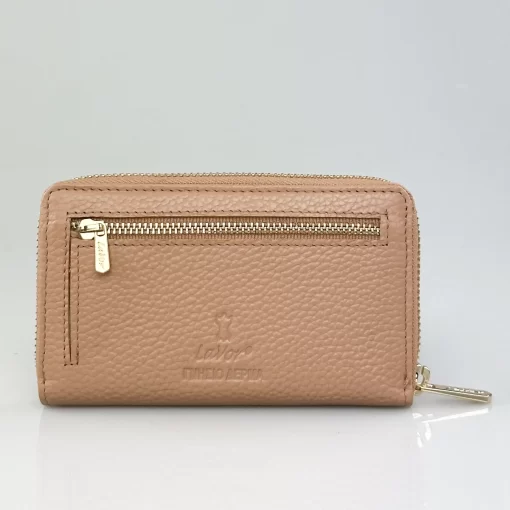 Δερμάτινο Γυναικείο Πορτοφόλι Lavor 1-5985 Ροζ Ανοιχτό