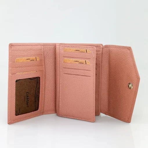 Δερμάτινο Γυναικείο Πορτοφόλι Lavor 1-6000 Ροζ