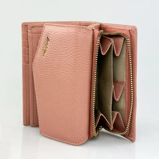 Δερμάτινο Γυναικείο Πορτοφόλι Lavor 1-6000 Ροζ