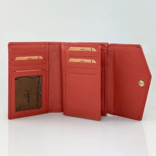 Δερμάτινο Γυναικείο Πορτοφόλι Lavor 1-6000 Τερακότα