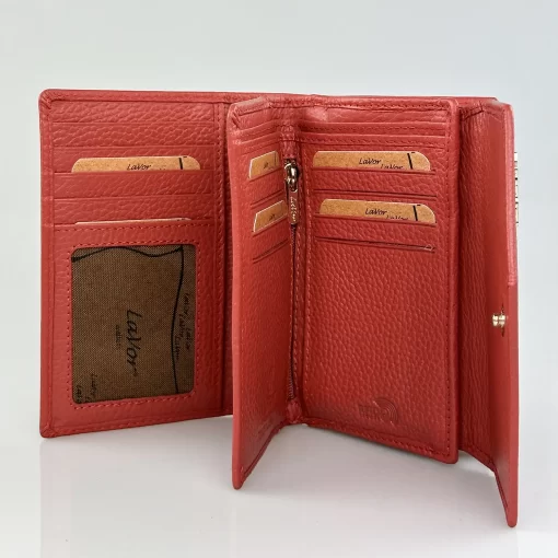 Δερμάτινο Γυναικείο Πορτοφόλι Lavor 1-6000 Τερακότα